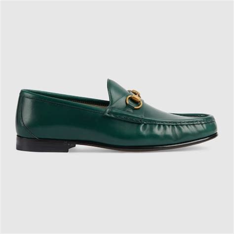 Mocassino Horsebit 1953 uomo in pelle verde scuro 